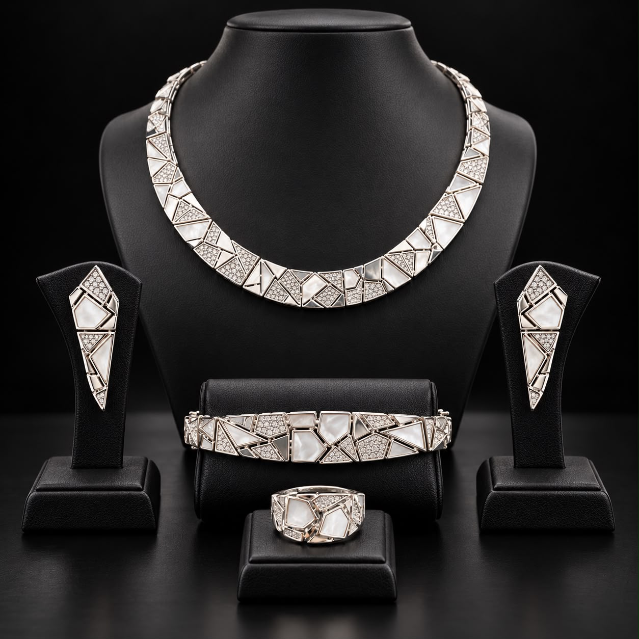 Nootyliode Mosaic Zircon Jewellery Set 6