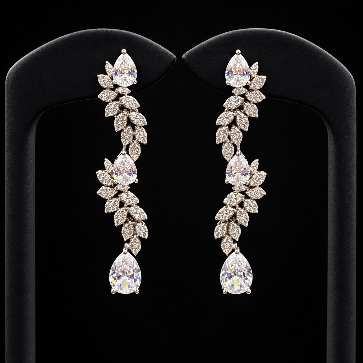 Blossom Vine Zircon Choker Set 3