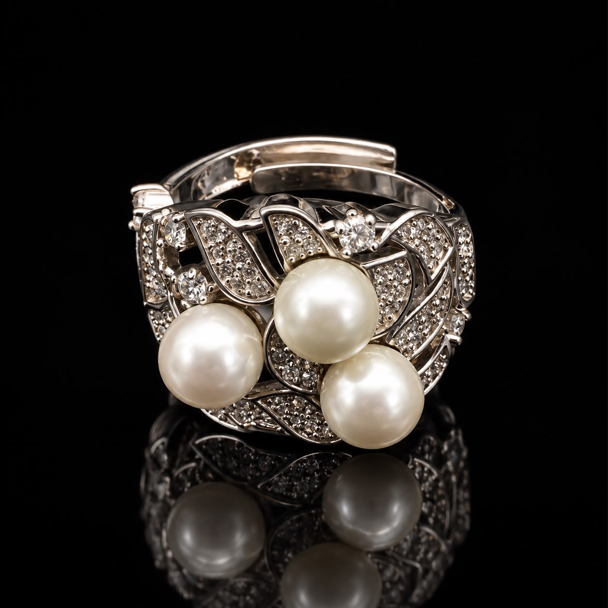 Royal Pearl & Zircon Jewelry Set 6