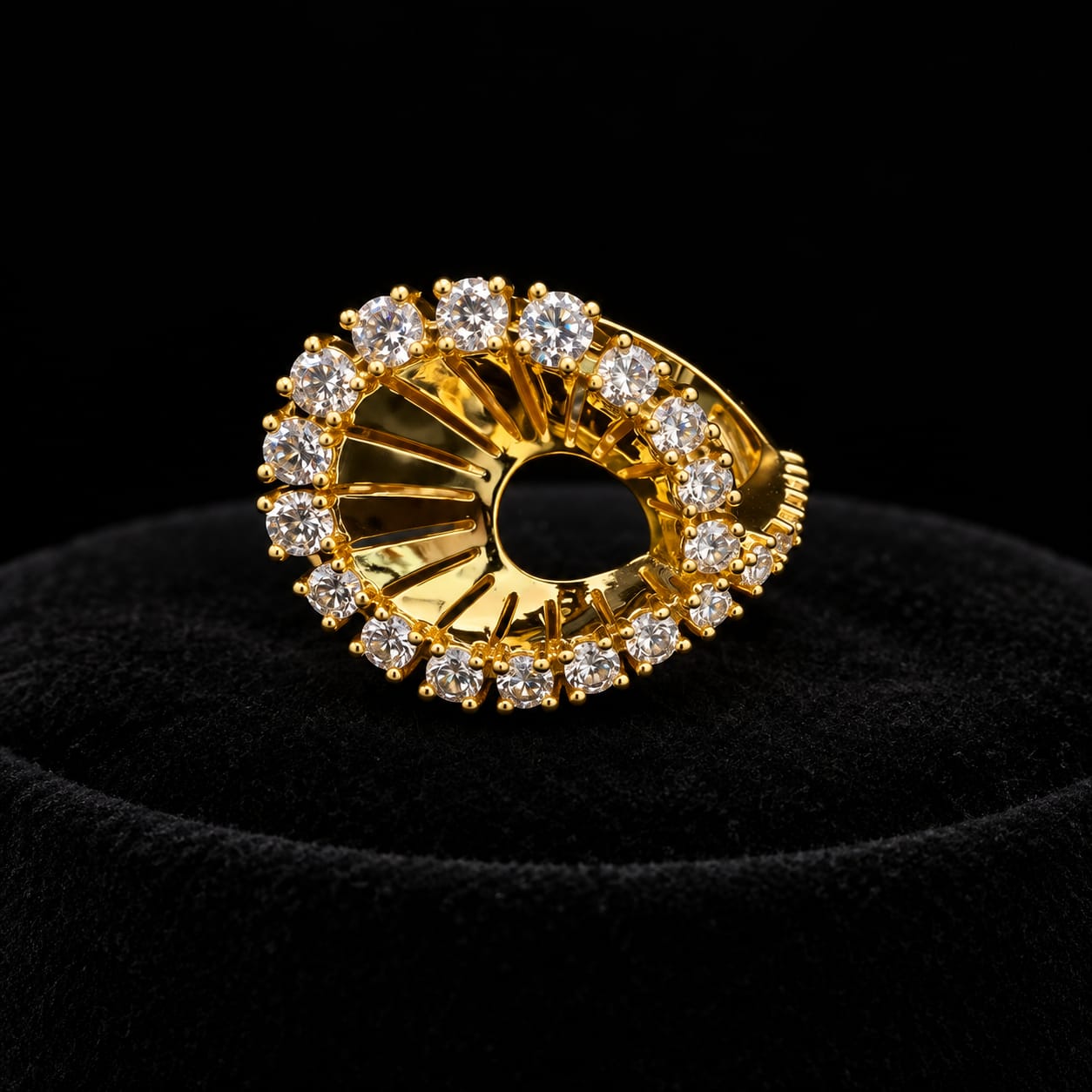 Luxury Twisted Ribbon CZ Jewellery Set 6