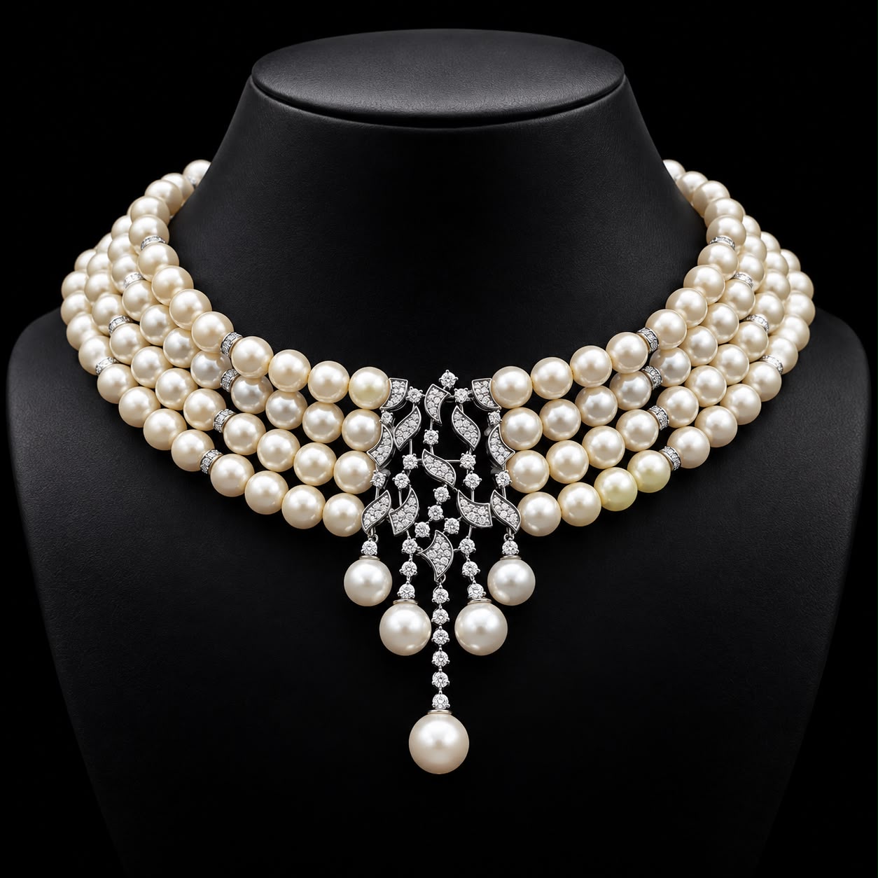 Royal Pearl & Zircon Jewelry Set 3