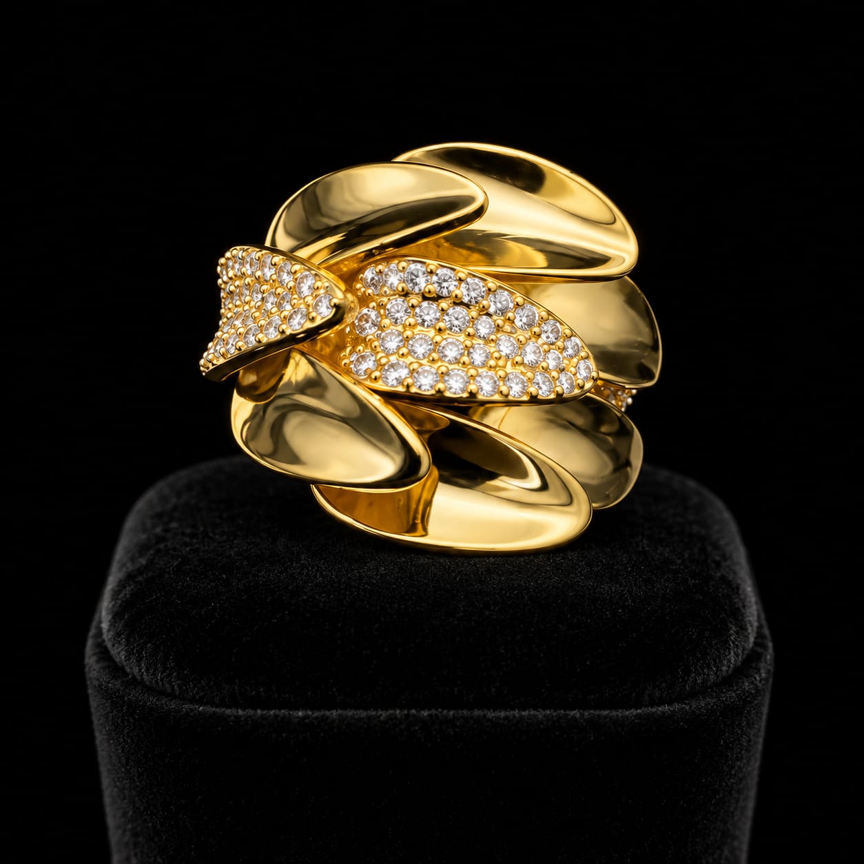 Golden Eternity Zircon Bridal Set 6