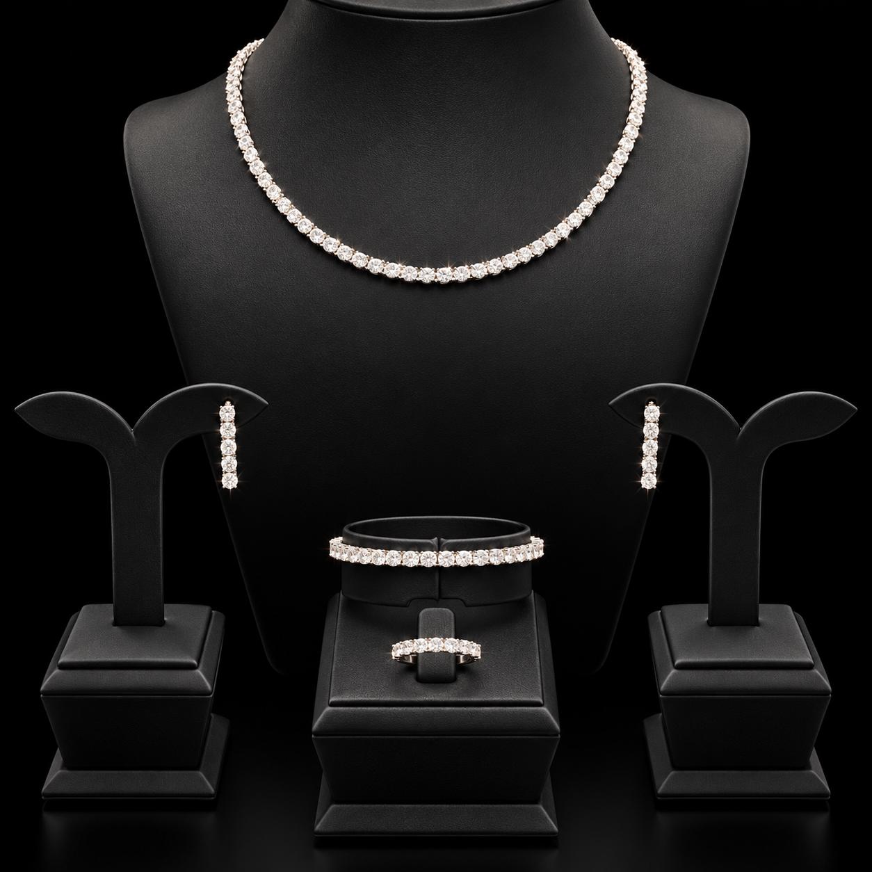  Pure Gleam Zircon Tennis Set