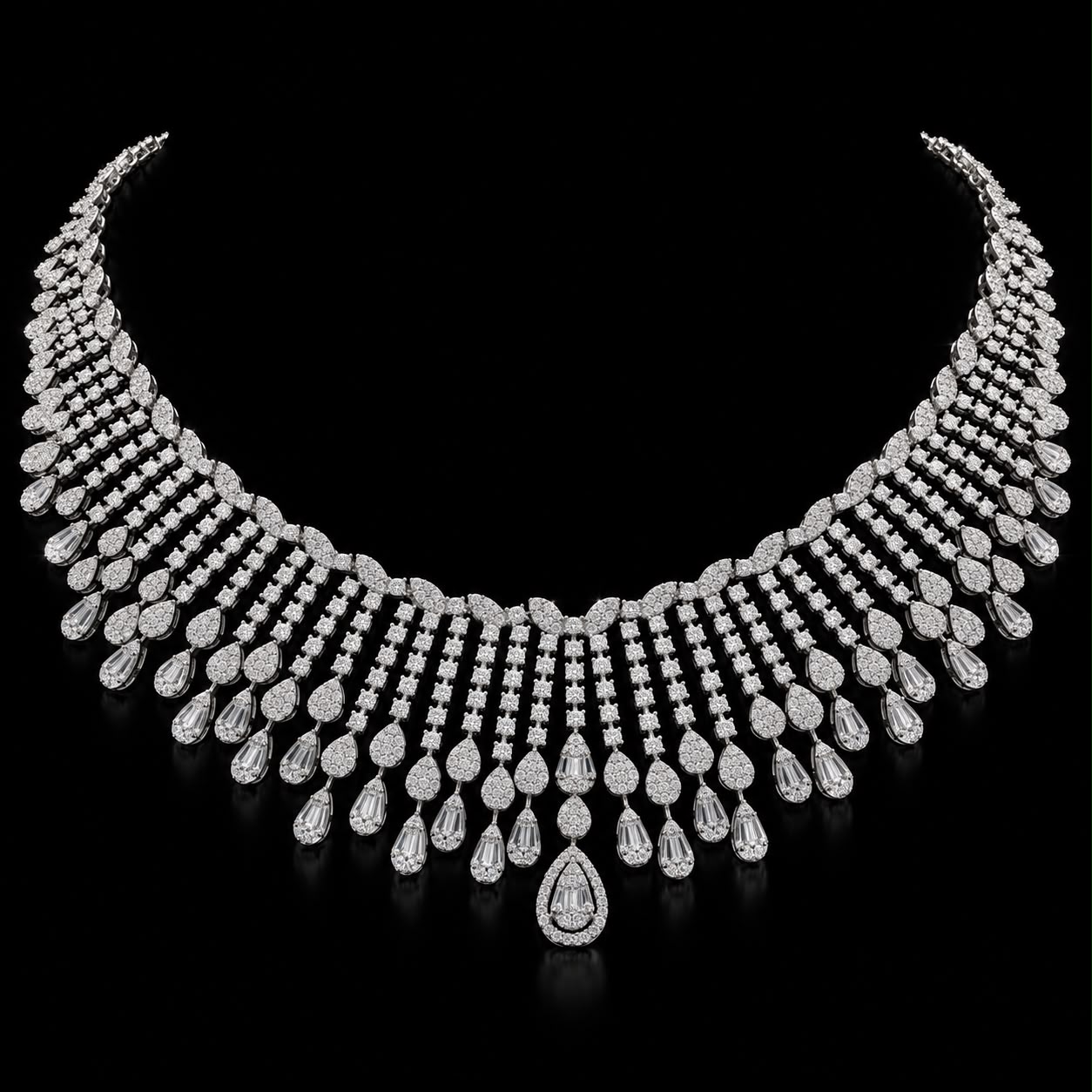 Royal Pear Cut Zircon Full Bridal Set 2