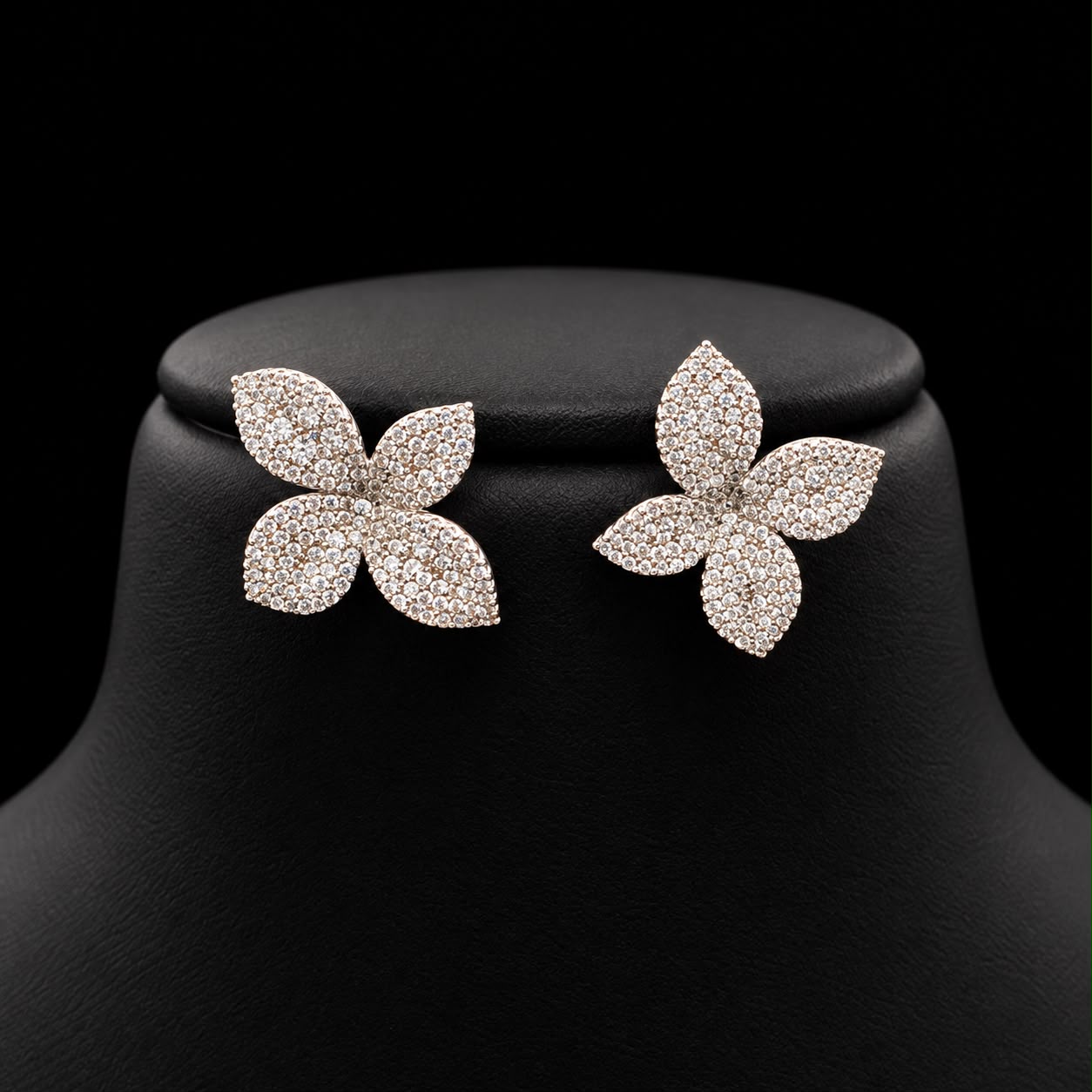 Floral Grace Long Chain Zircon Set 6