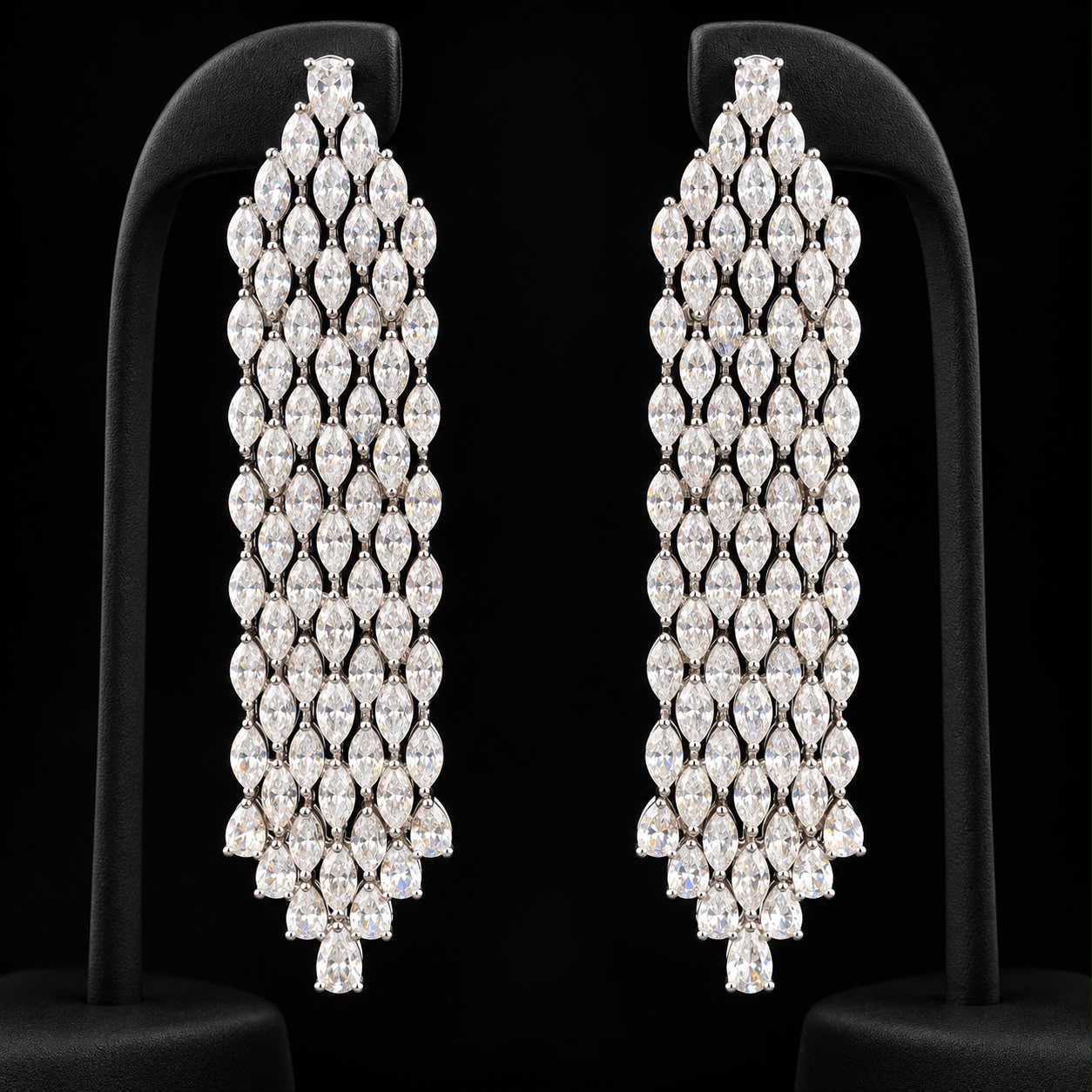 Crystal Streams Zircon Earrings