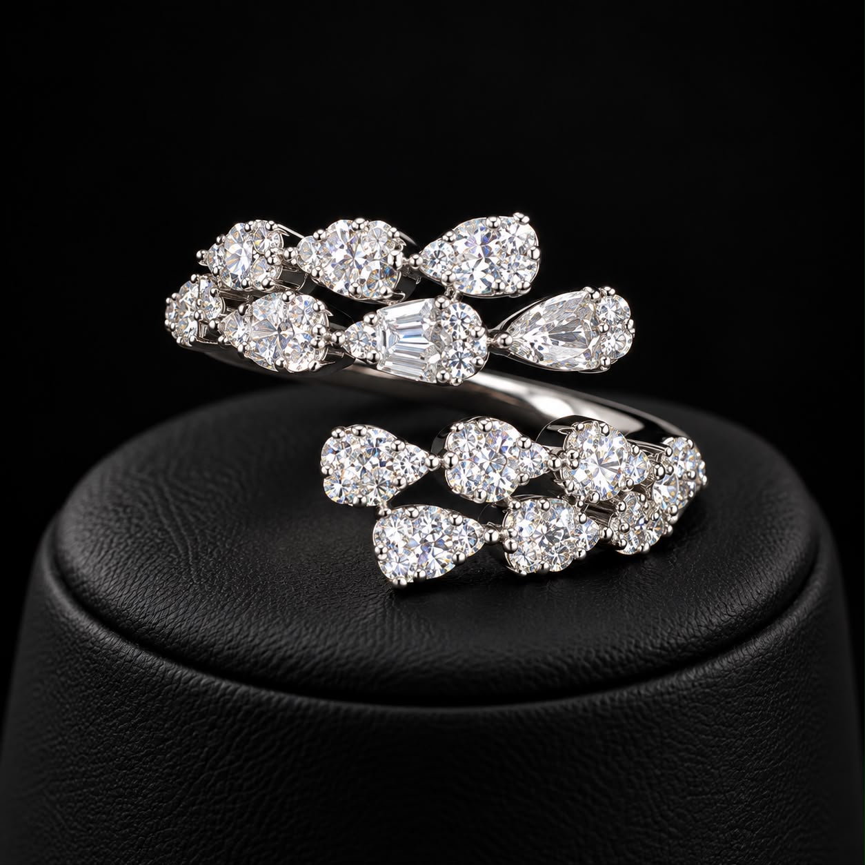 Lumina Silver-Tone Zircon Statement Set 5