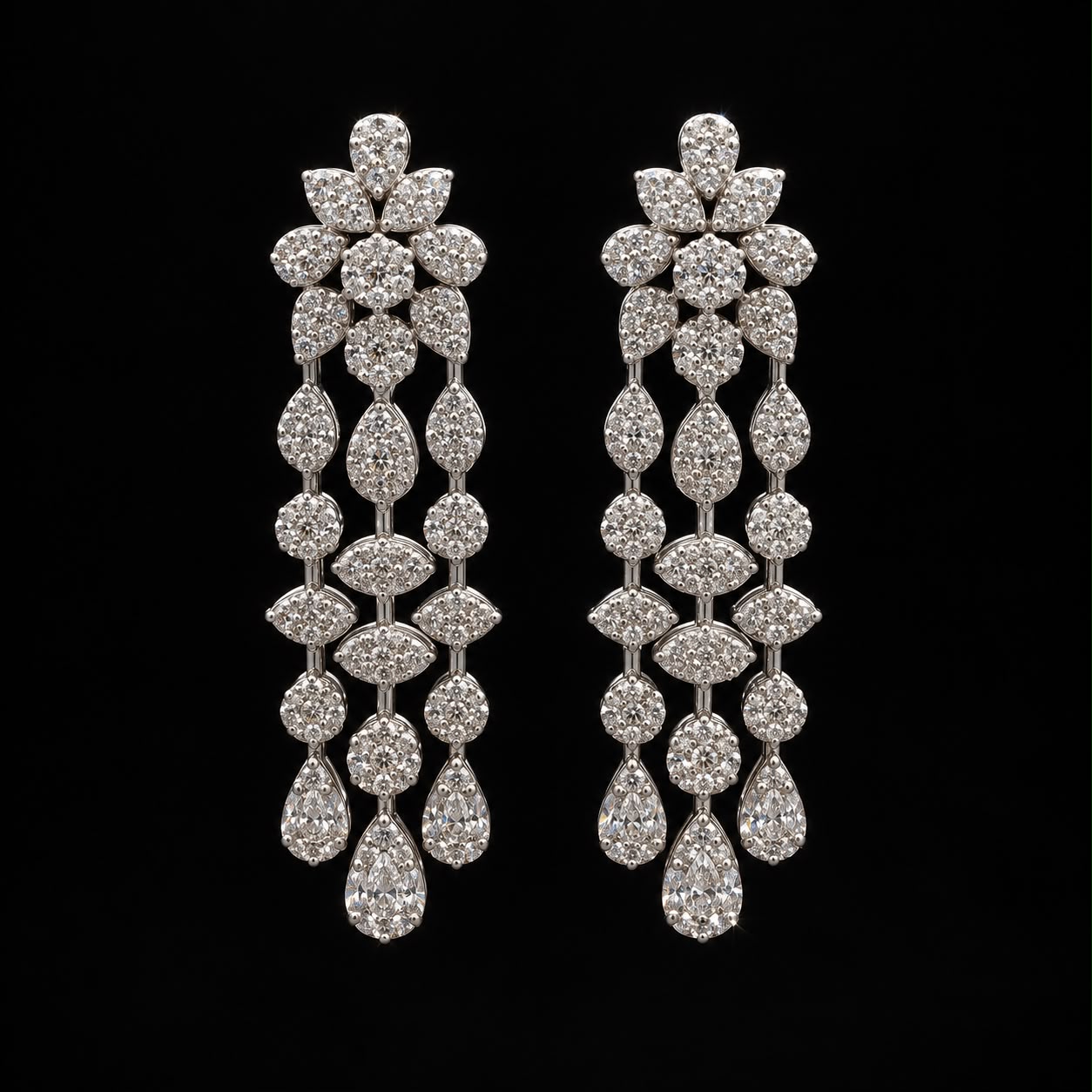 Royal Pear-Cut Cubic Zirconia Bridal Jewellery Set 3