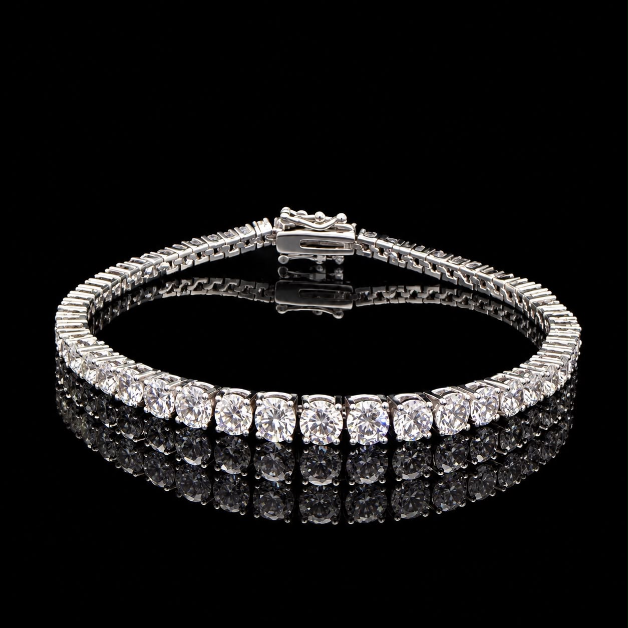 Eternal Gleam Zircon Tennis Bracelet