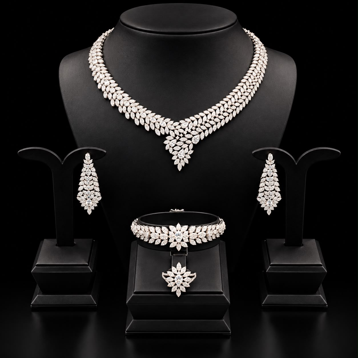 Florielle Zircon Jewellery Set