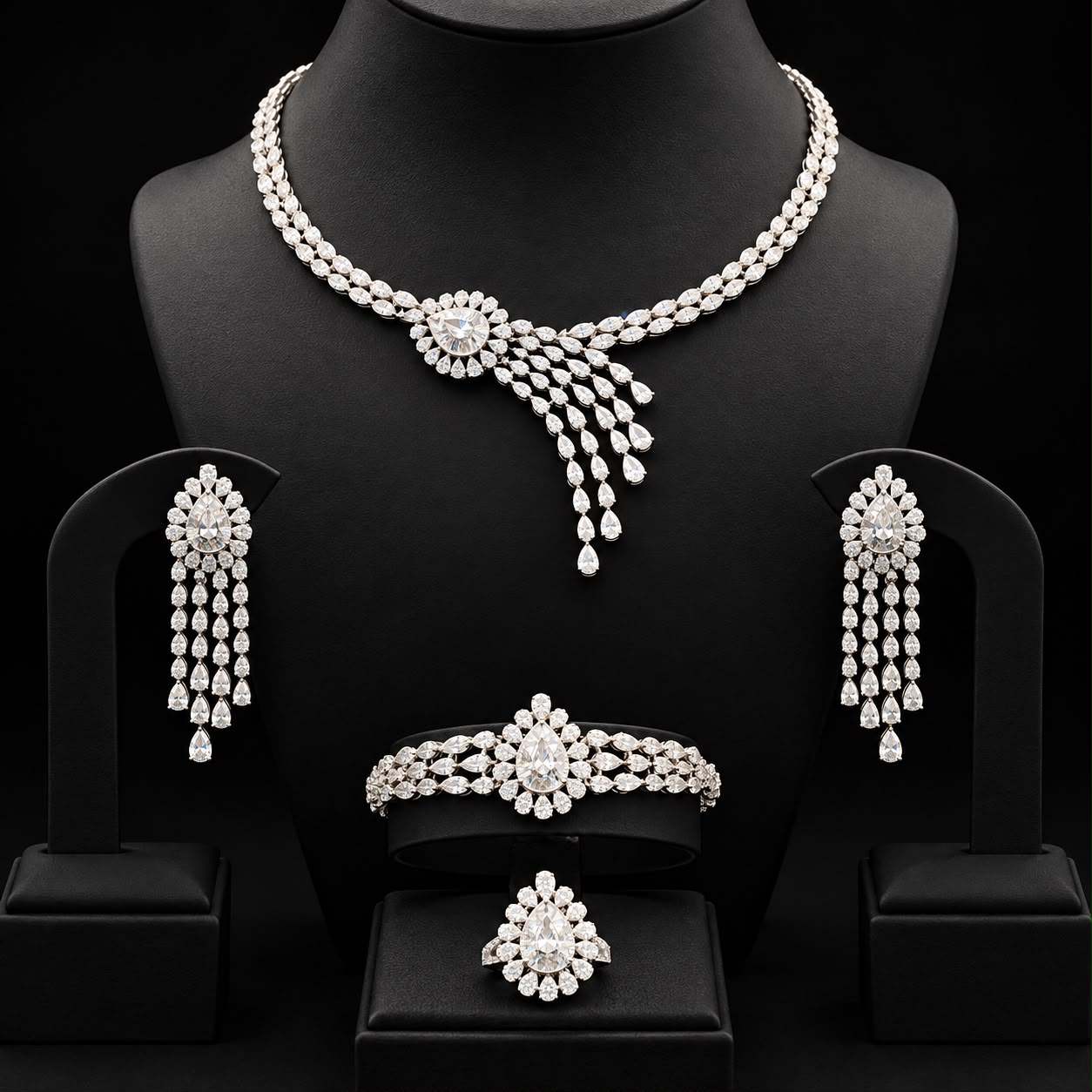 Bloom Stream Zircon Jewellery Set