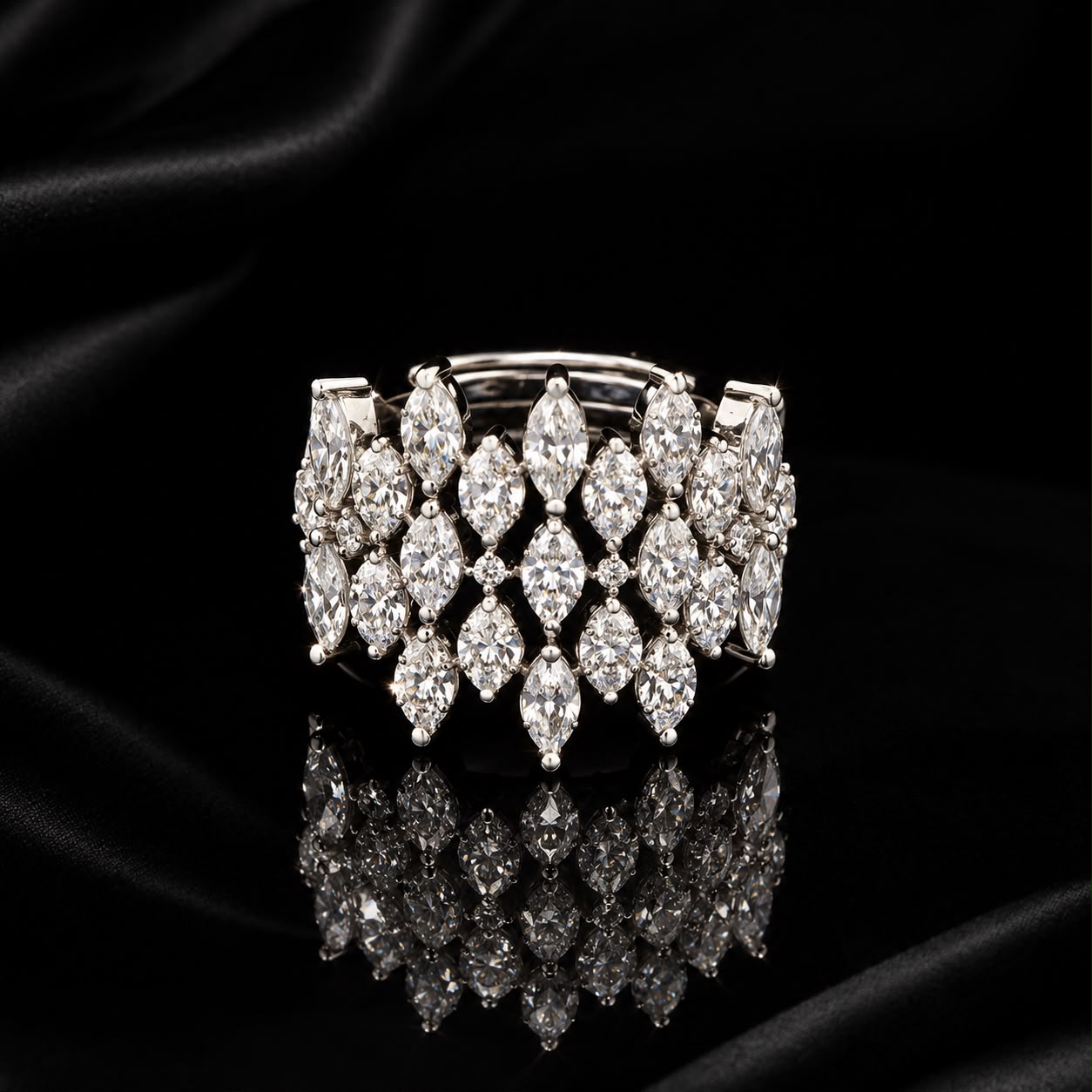 Sparkling Marquise Zircon Choker Set 6