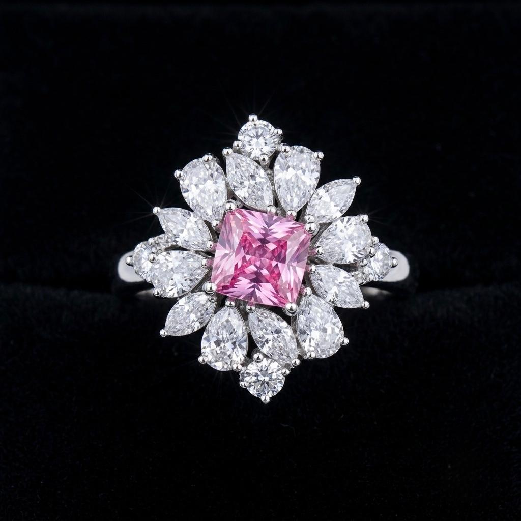Pink Zircon Jewelry Set 5