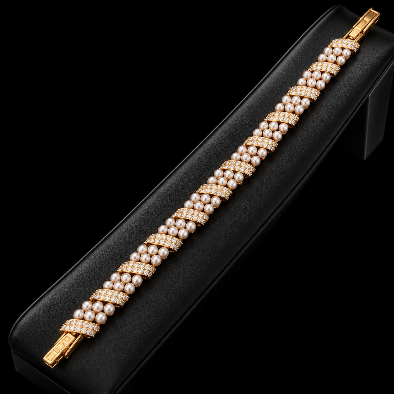 Pearl Twist Zircon Jewellery Set 4