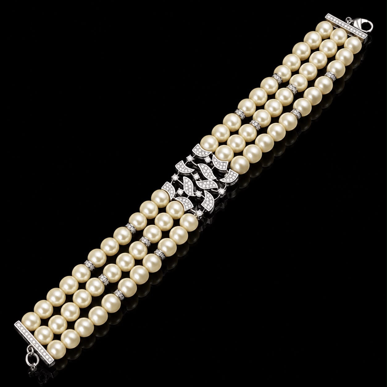 Royal Pearl & Zircon Jewelry Set 5