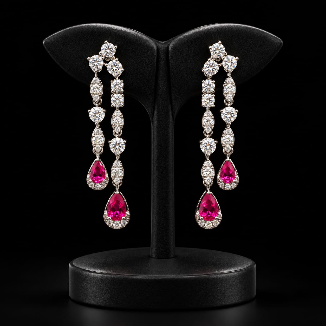 Royal Teardrop Zircon Statement Jewellery Set 4