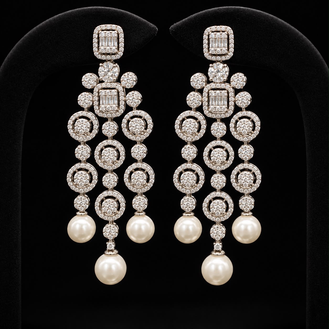 Pearl Glow Zircon Jewellery Set 3