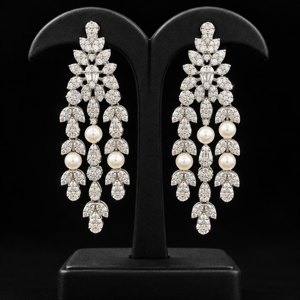 Pearl Trails Zircon Jewellery Set 3