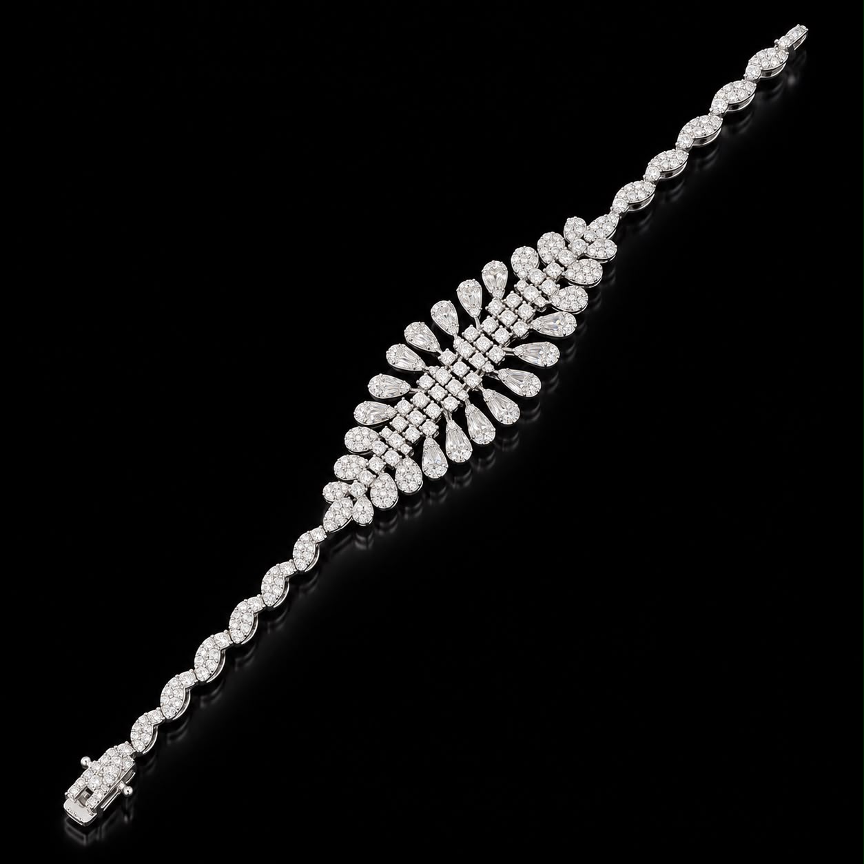Royal Pear Cut Zircon Full Bridal Set 4