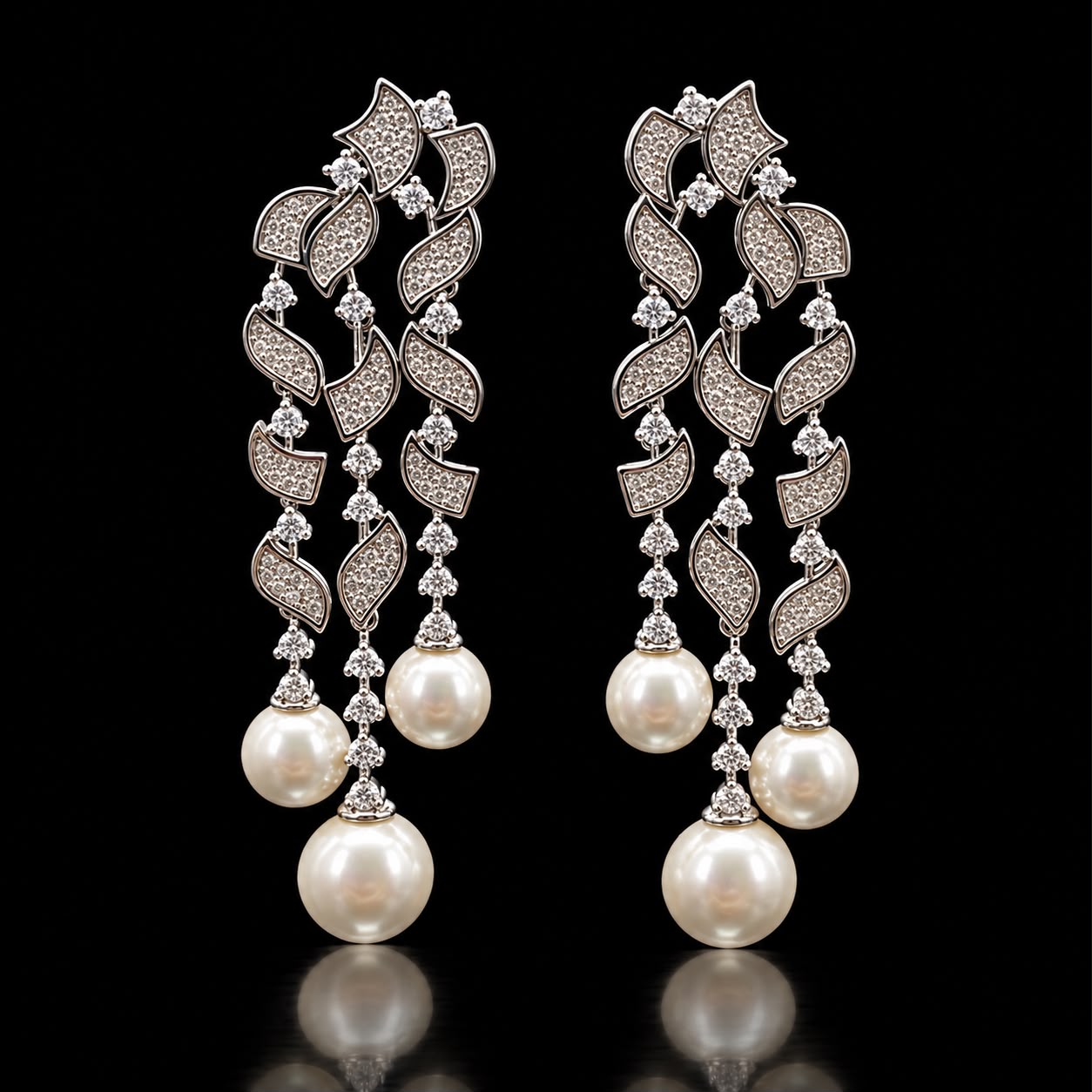 Royal Pearl & Zircon Jewelry Set 4