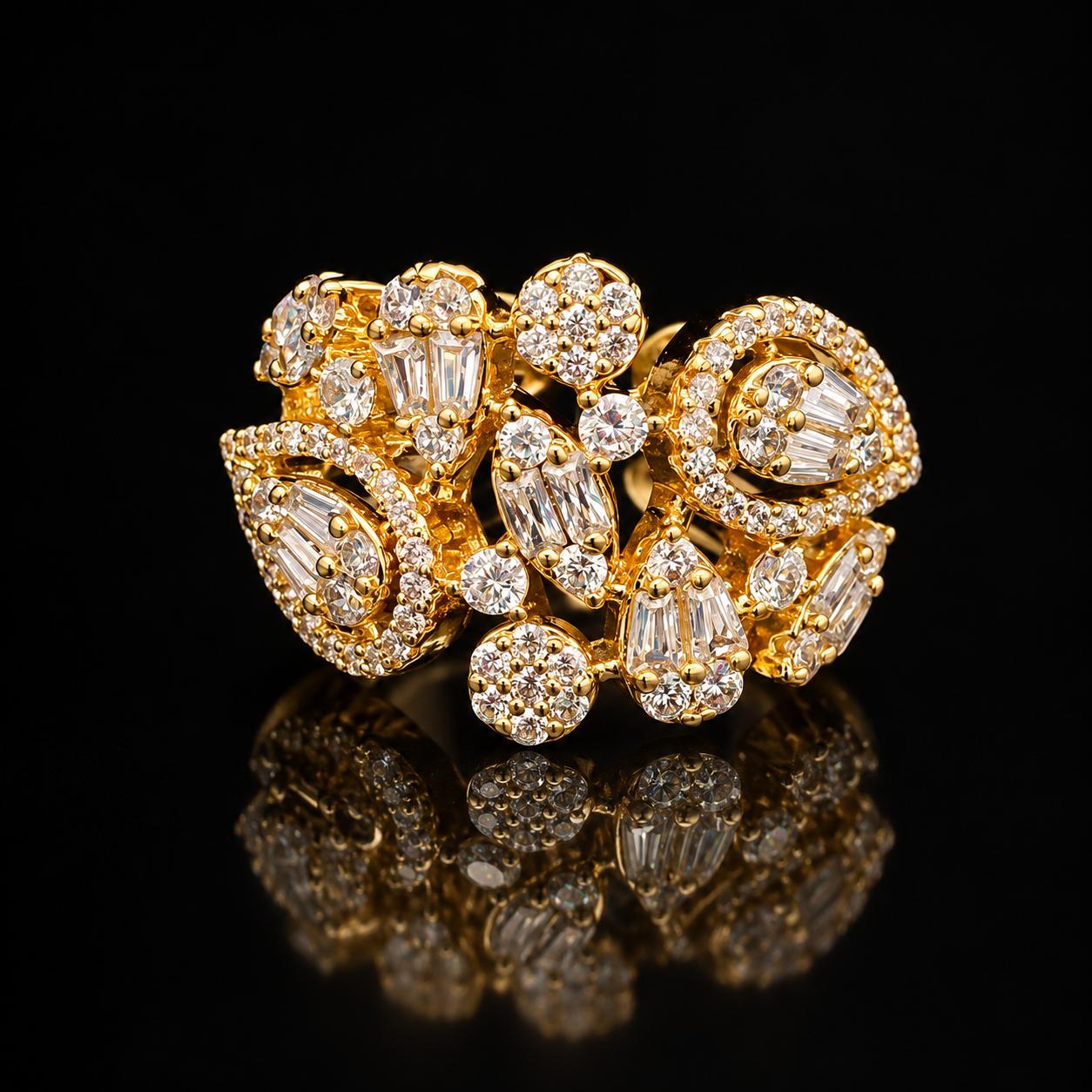 Sparkle Mix Zircon Bangle & Ring Set 3