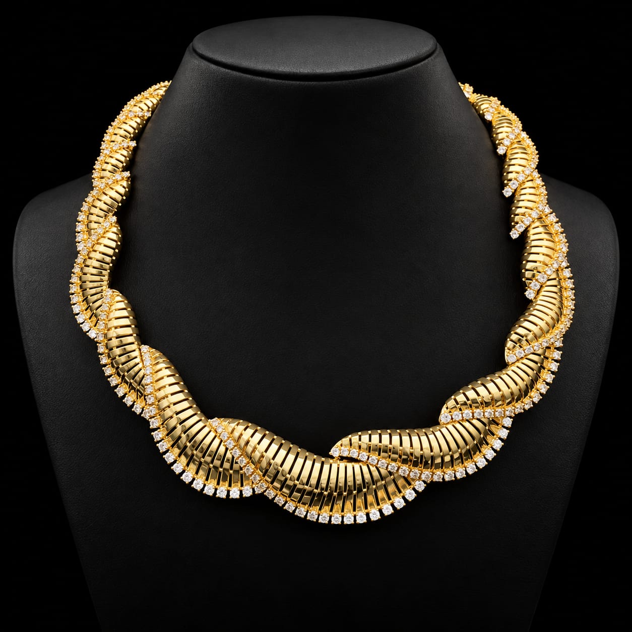 Aurelia Wave Gold-Tone Zircon Jewellery Set 2