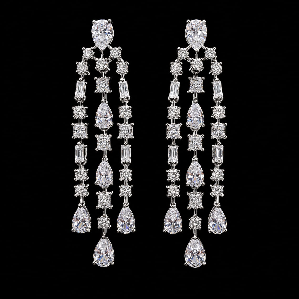 Royal Sparkling Zircon Full Bridal Jewellery Set 4