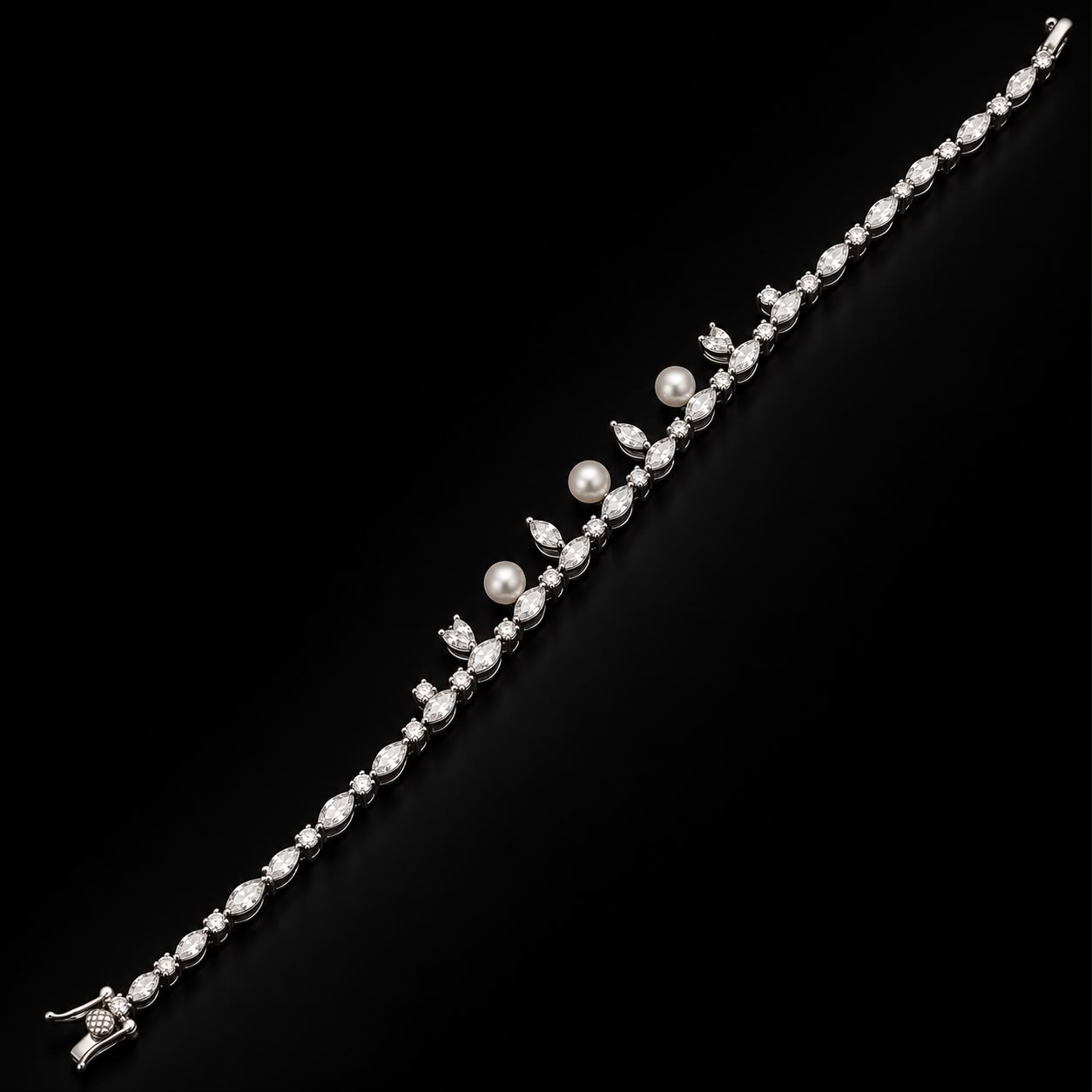 Pearl Petals Zircon Jewellery Set 4