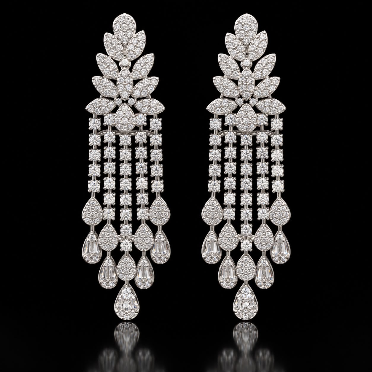 Royal Pear Cut Zircon Full Bridal Set 3