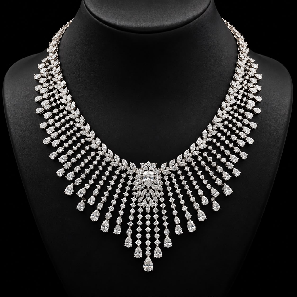 Royal Waterfall Bridal Jewellery Set 3