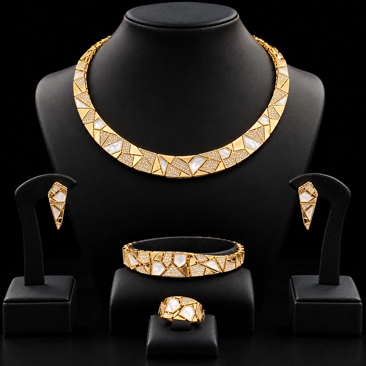 Nootyliode Mosaic Zircon Jewellery Set