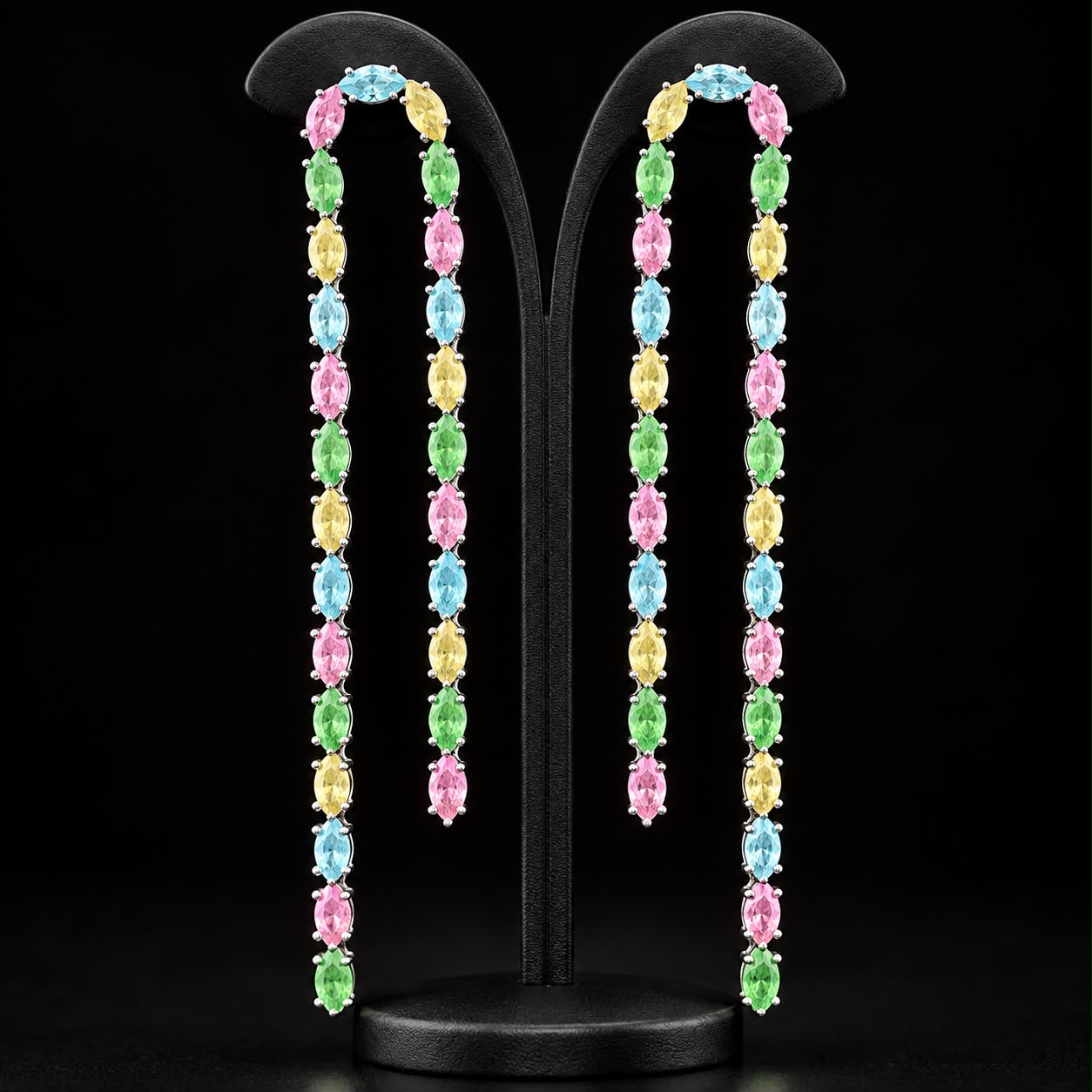 Colour Flow Zircon Earrings