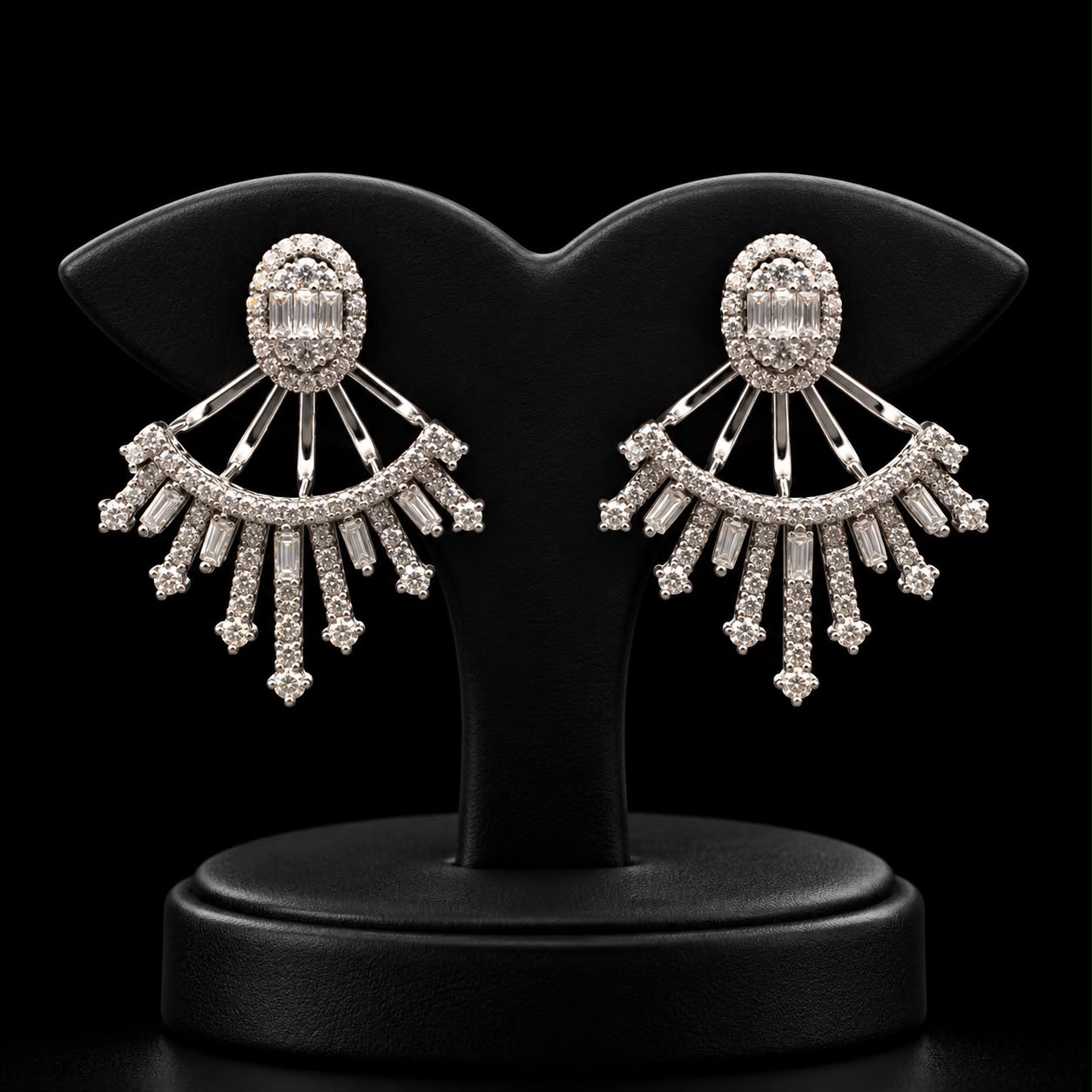 Sunburst Zircon Statement Necklace Set 6