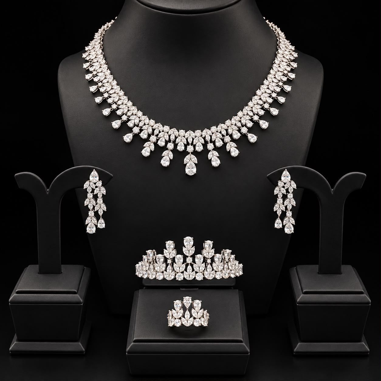 Roselle Zircon Jewellery Set