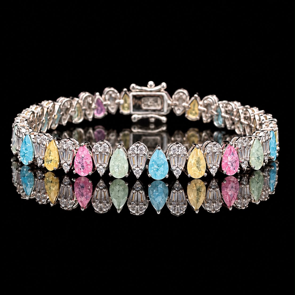 Rainbow Dew Zircon Bracelet