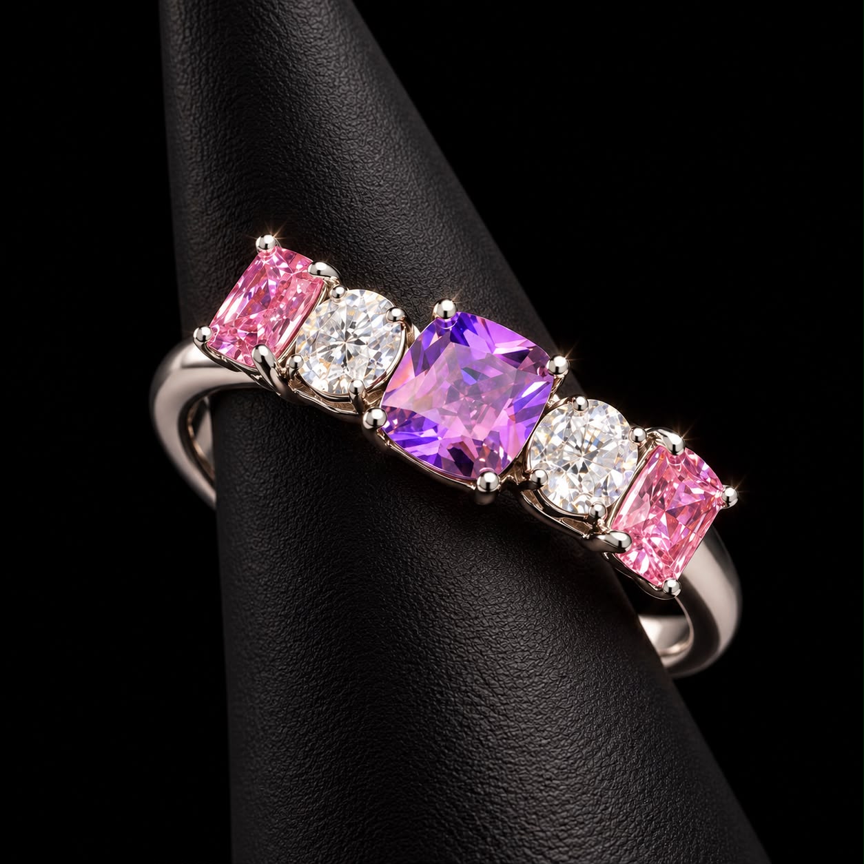 Rose & Amethyst Zircon Set 6