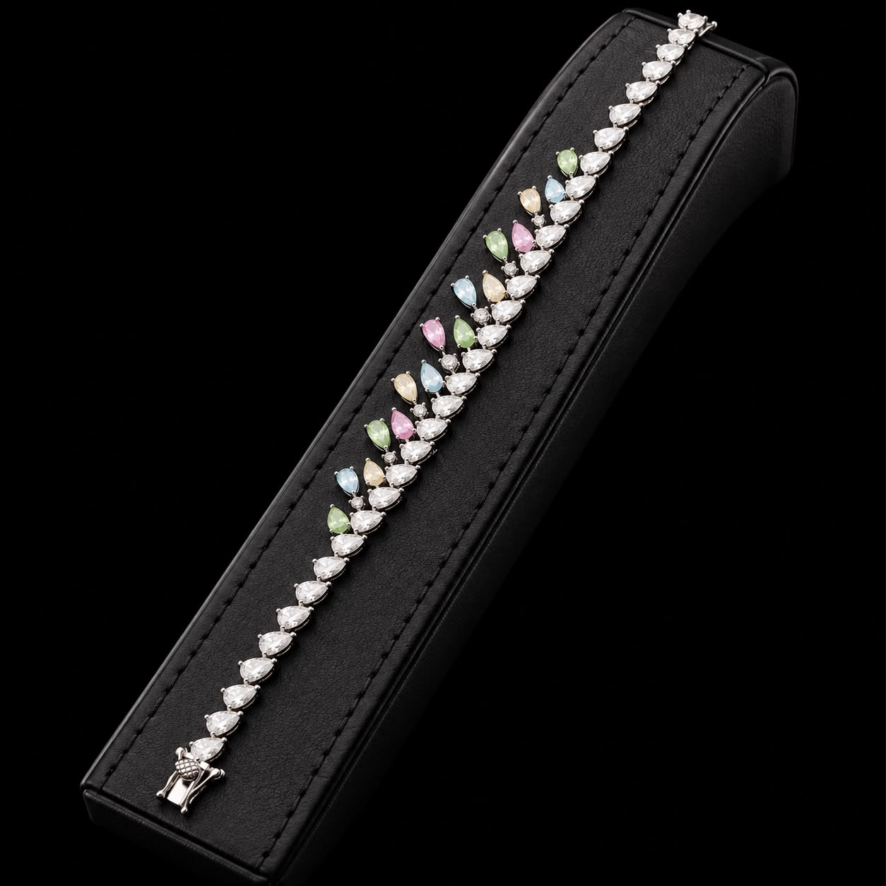 Multicolor Pastel Zircon Full Jewelry Set 5