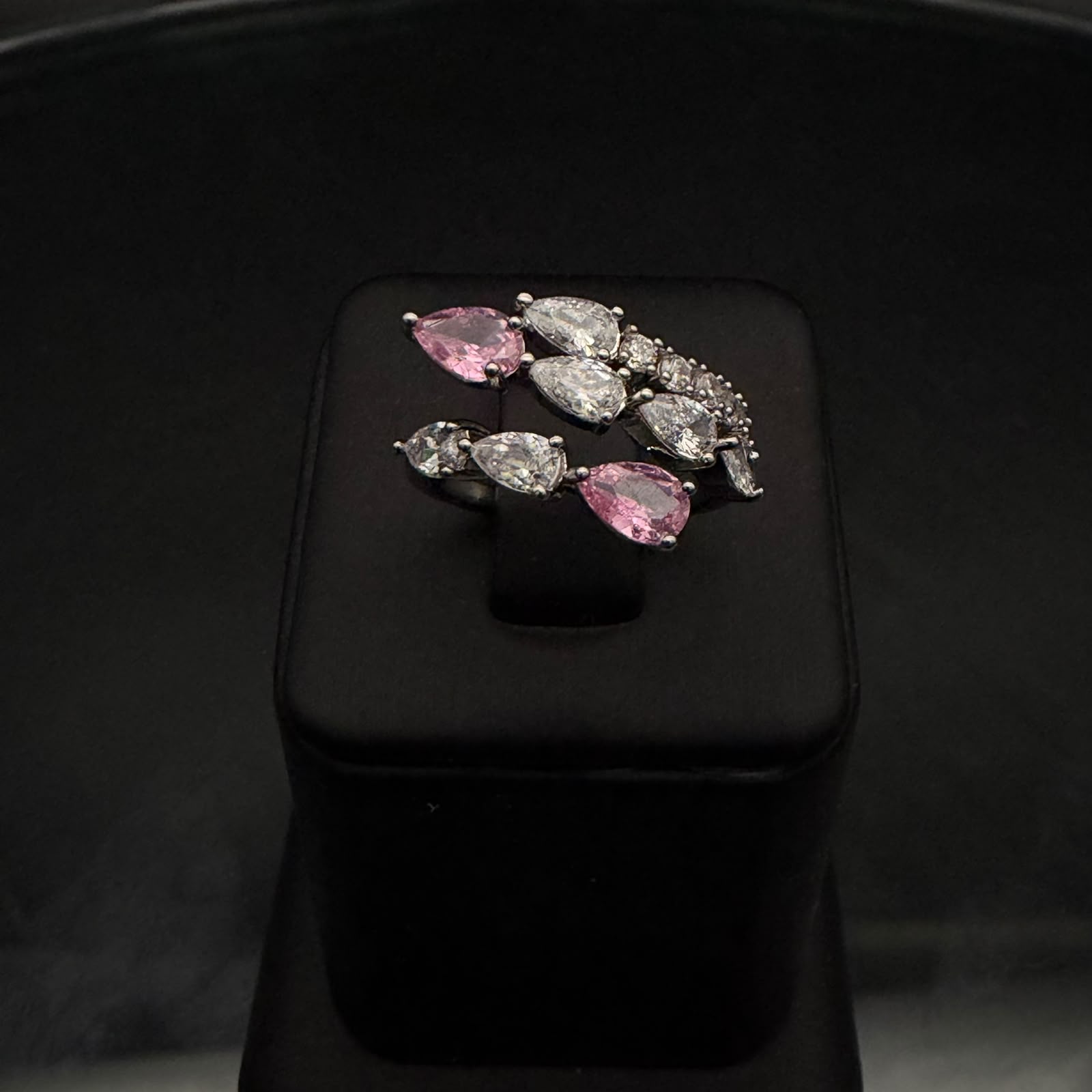 Aura Zircon & Pink Drop Choker Set 5