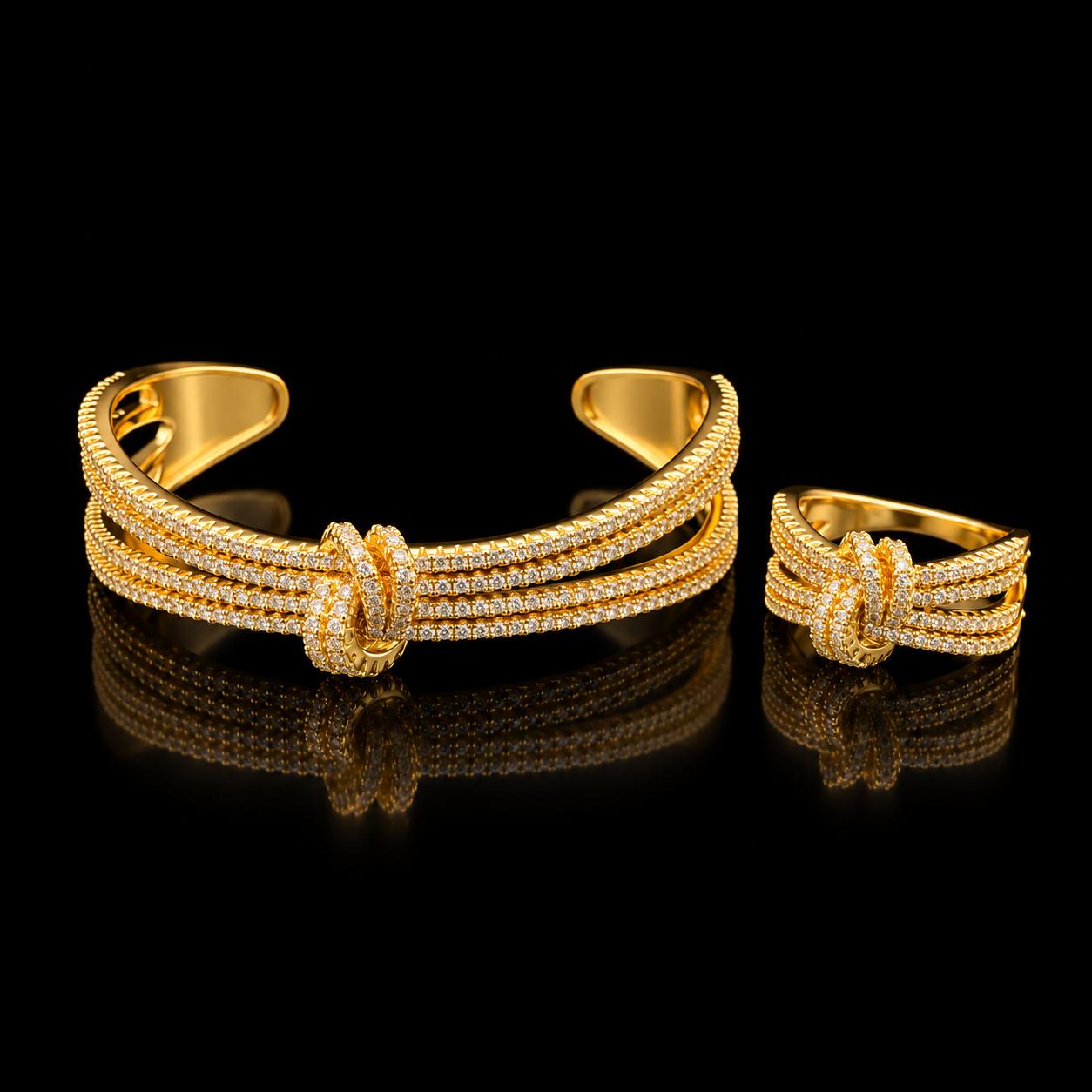 Loop Spark Zircon Bangle & Ring Set