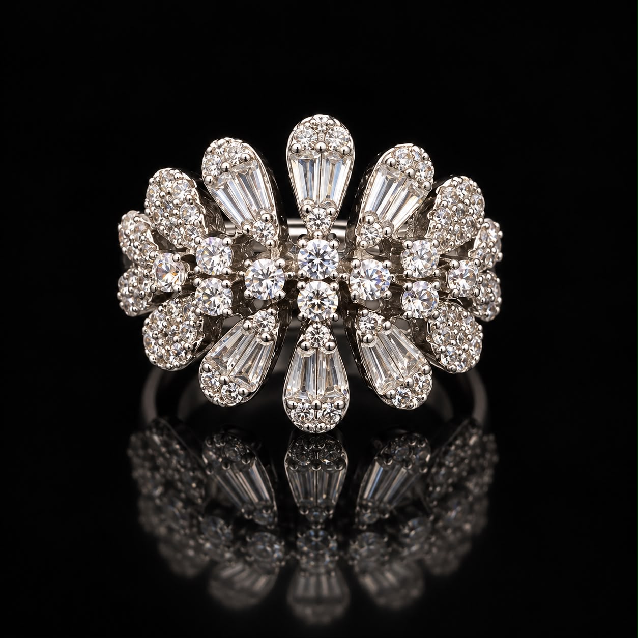 Royal Pear Cut Zircon Full Bridal Set 5