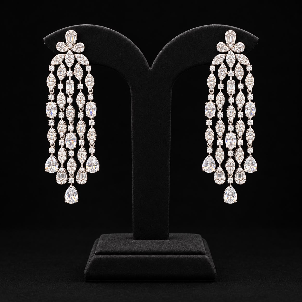 Twinkle Trail Zircon Earrings