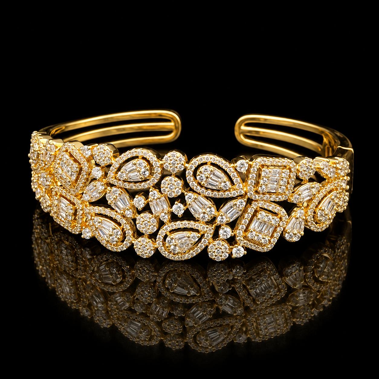 Sparkle Mix Zircon Bangle & Ring Set 2
