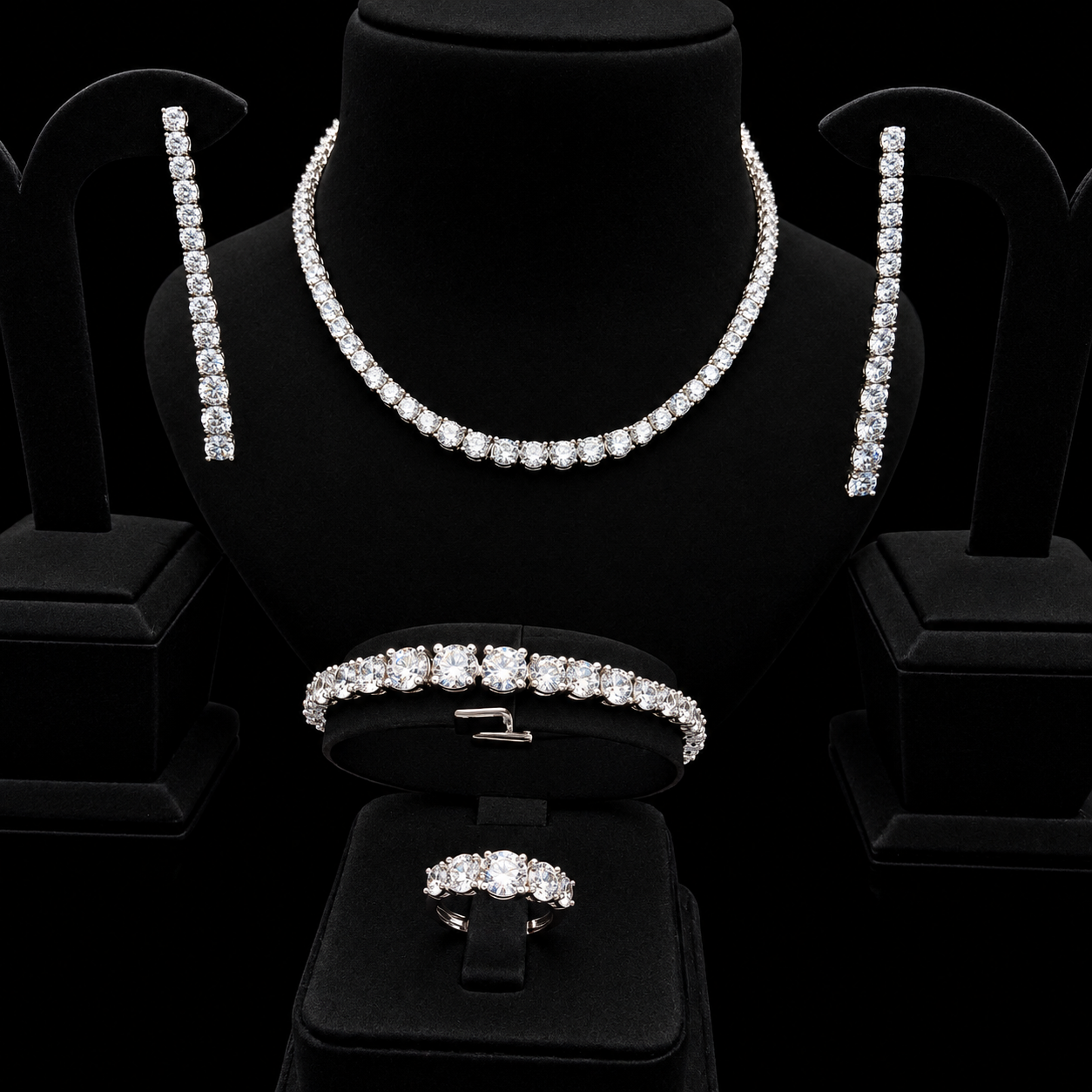 Zircon Classic Tennis Jewelry Set 2