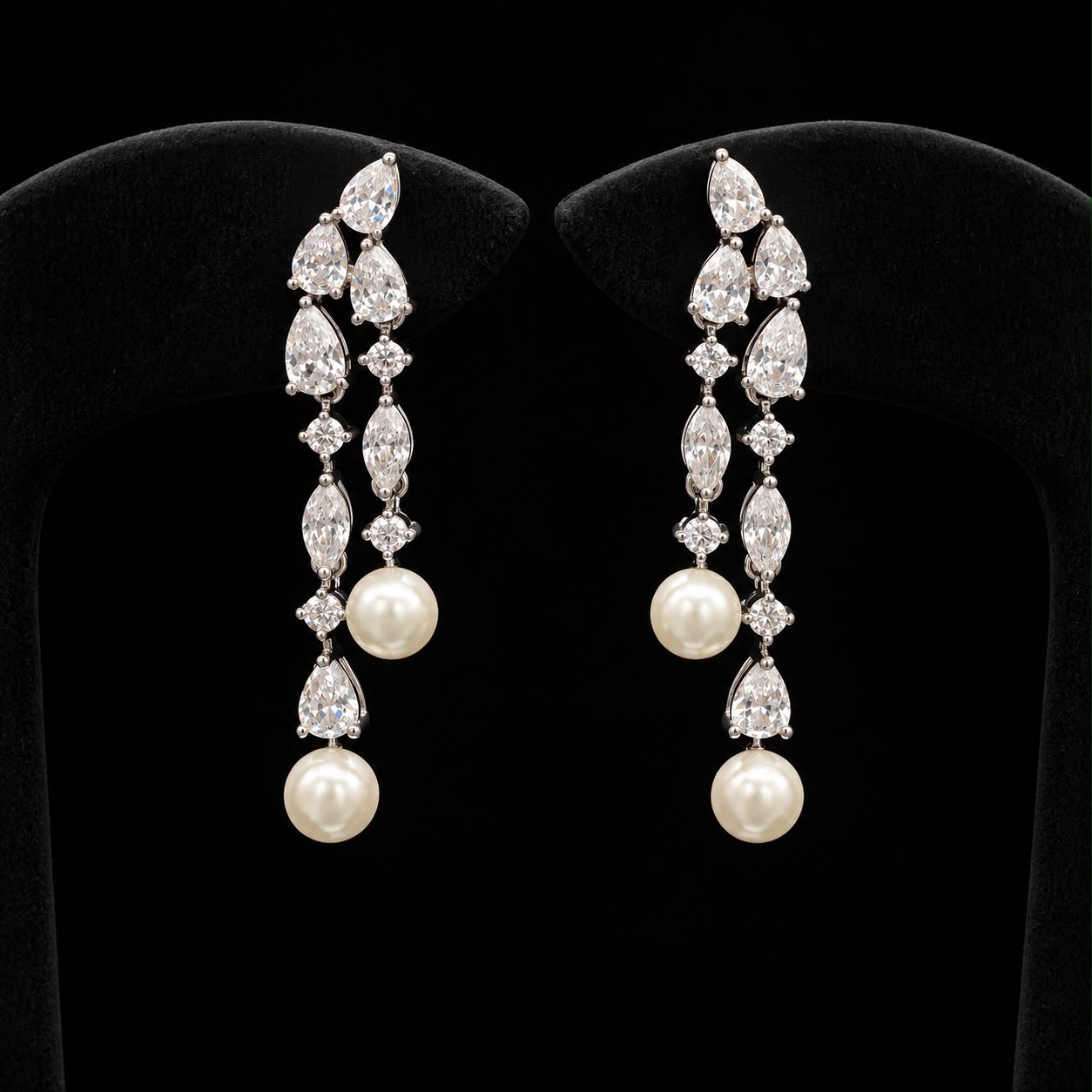 Pearl Petals Zircon Jewellery Set 3