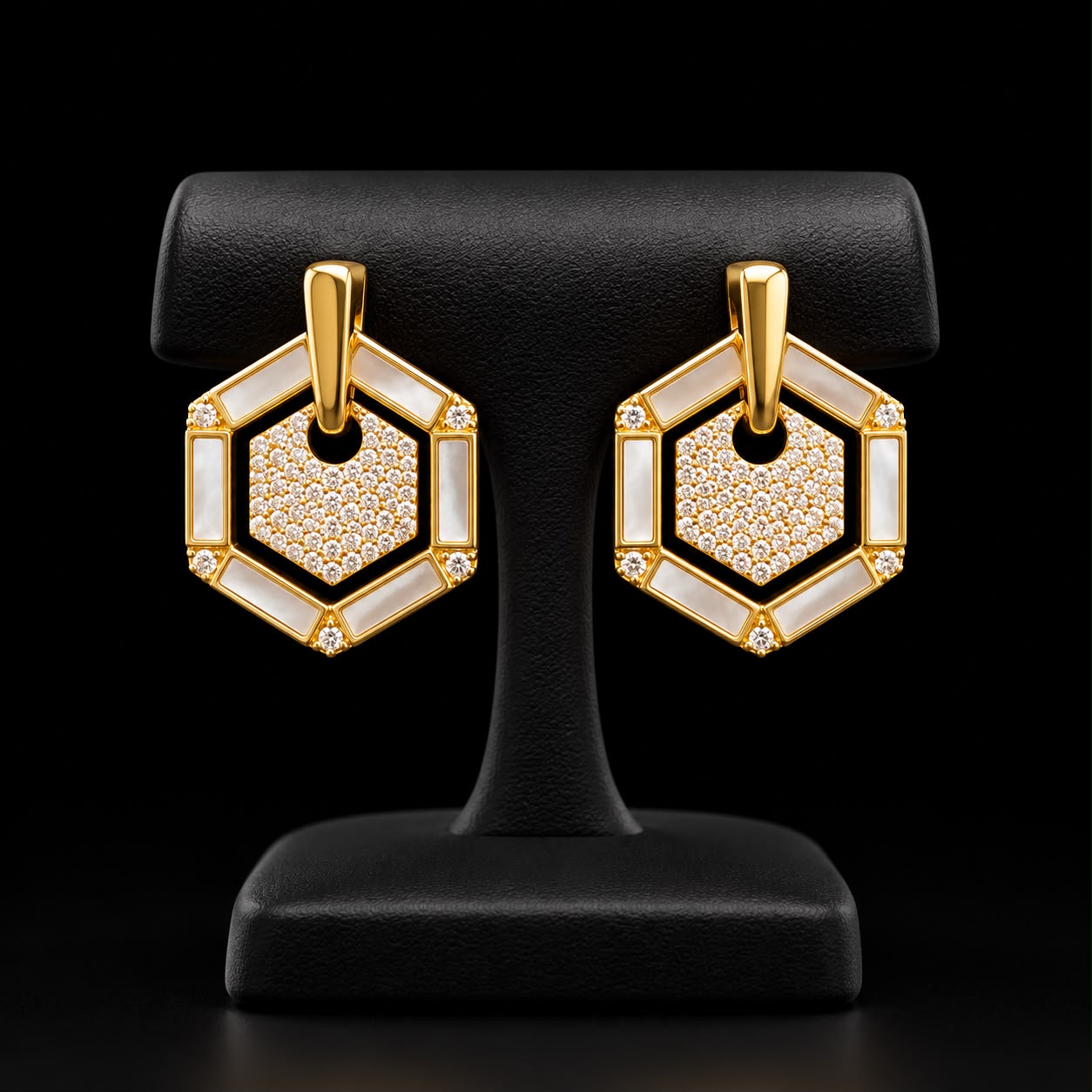 Geometric Grace Long Chain Zircon Set 3