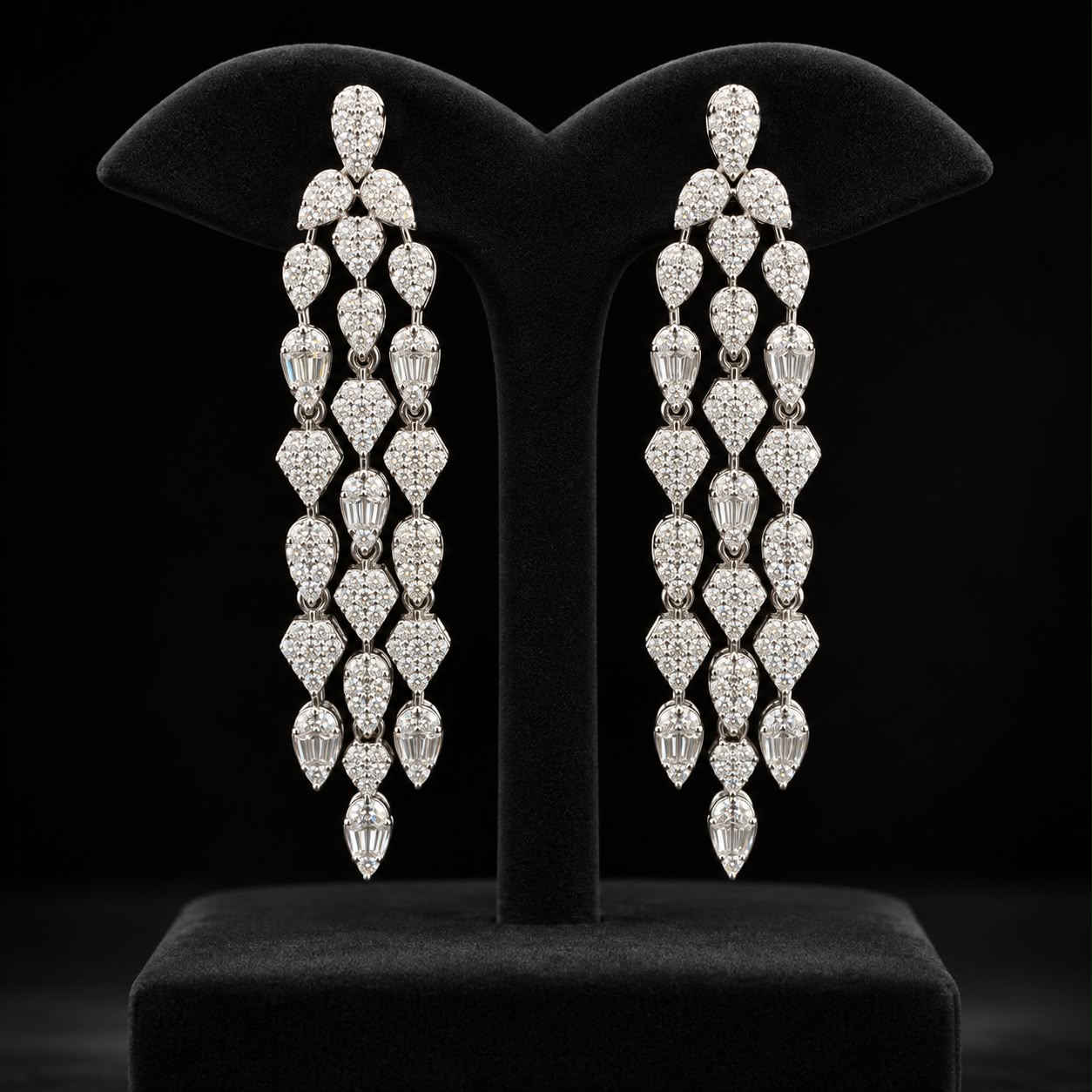 Luminous Pear-Cut Zirconia Full Bridal Jewelry Set 3