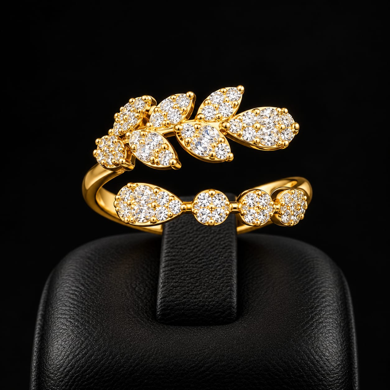 Ameera Gold-Finished Cubic Zirconia Bridal Set 6