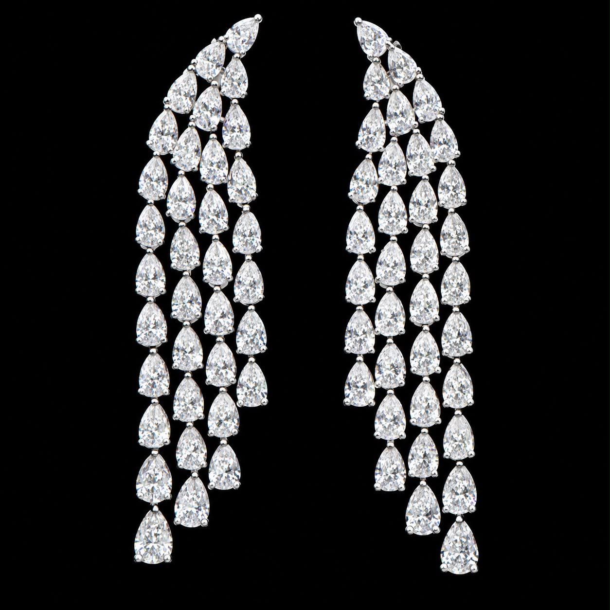 Sparkling Pear-Cut Zircon Choker Jewelry Set 4