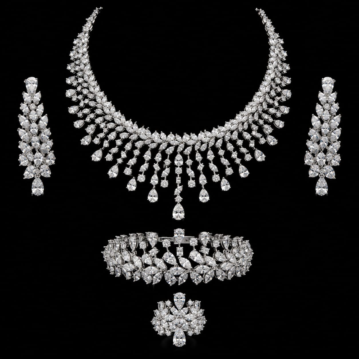 Royal Zirconia Full Bridal Set