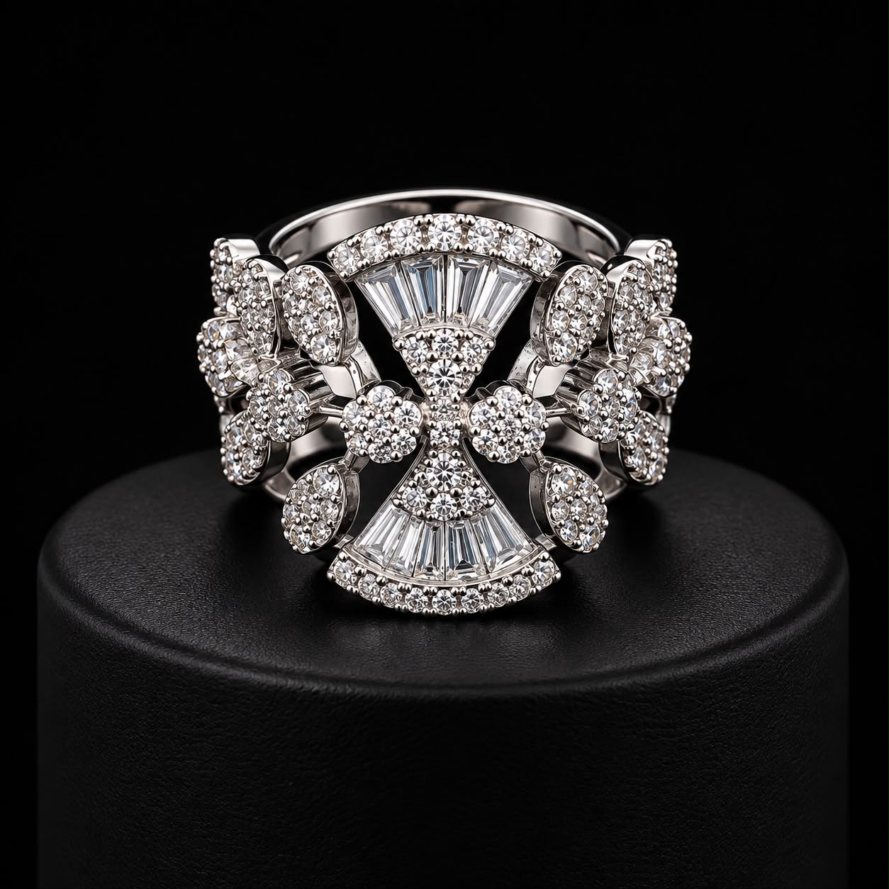 Celestia Fan-Drop Zircon Jewellery Set 4